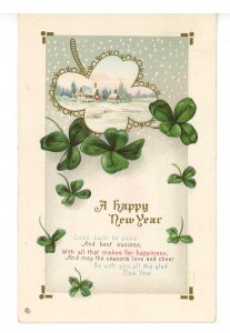 Greeting - New Year     (creases)