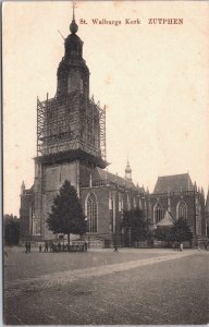 Netherlands St Walburgiskerk Zutphen Vintage Postcard 09.45