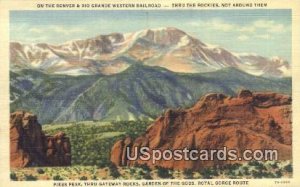 Denver & Rio Grande Western Railroad - Garden of the Gods, Colorado CO  