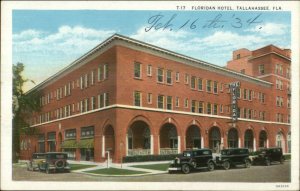 Tallahassee FL Floridian Hotel c1920 Postcard