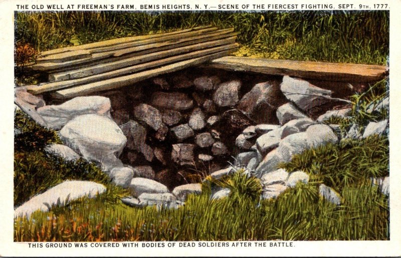 New York Bemis Heights The Old Well At Freeman's Farm Curteich