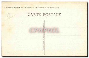 Old Postcard The Gimel Correze Caseades Le Pavillon des Eaux Vives