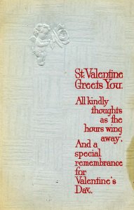 Greeting - Valentine's Day. (stained)