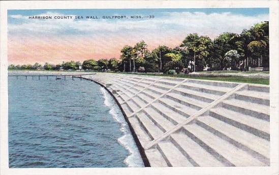 Mississippi Gulfport Harrison County Sea Wall