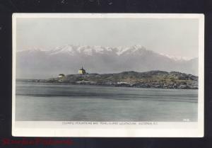 RPPC VICTORIA BRITISH COLUMBIA TRIAL ISLAND LIGHTHOUSE REAL PHOTO POSTCARD