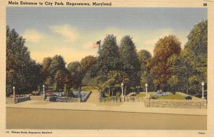 Main Entrance to City Park Hagerstown, Maryland MD s 