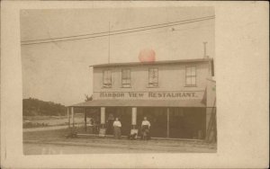 Onset Cape Cod MA Cancel Harbor View Restaurant 1907 Used Postcard