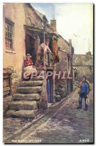 Postcard The Old Fisherman Digey St Ives