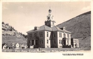 Silverton Colorado San Juan County Court House Real Photo Postcard AA83381