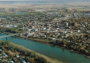 Canada Aerial View Medicine Hat Alberta