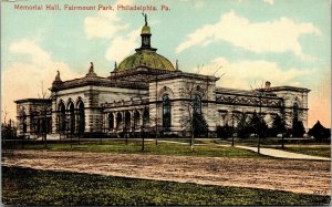 Vtg Philadelphia Pennsylvania PA Memorial Hall Fairmount Park 1910s Postcard