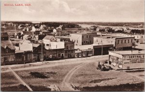 Shoal Lake Manitoba MB Birdseye c1910 C.S. Co #515 Postcard H13