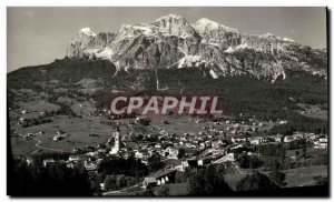 Old Postcard Cortina back the Tofane