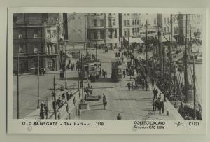 pp0893 - Kent Ramsgate - The Harbour, busy with Trams 1918  - Pamlin postcard