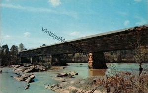 Covered Bridge in Alabama at Horseshoe Bend Postcard PC268