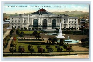 C. 1900-07 Exposition Auditorium Civic Center California. Postcard F135E