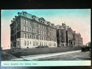 Vintage Postcard 1913 Mercy Hospital Des Moines Iowa (IA)