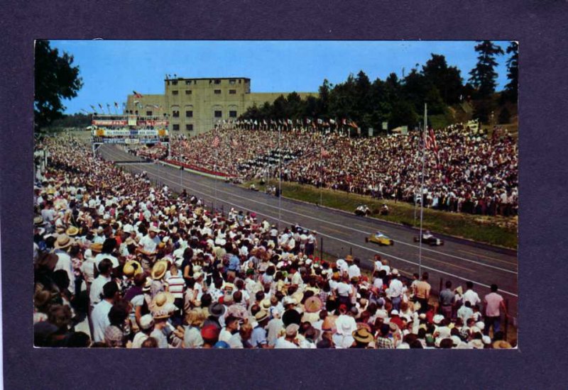 OH Soap Box Derby Derby Downs Race Akron Ohio Postcard Race Cars Racing