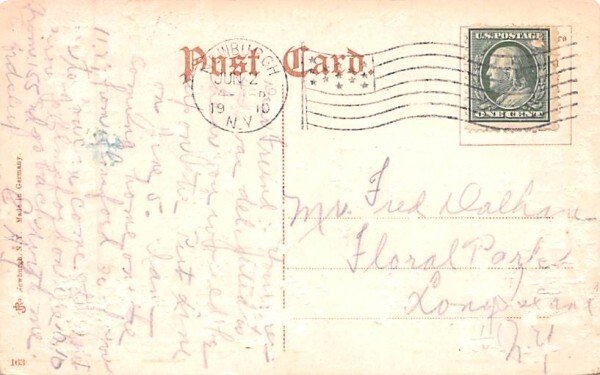 Driveway & Observatory Newburgh, New York Postcard