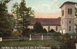 Vintage Postcard 1908 The Church of St. John in the Wilderness Flat Rock N. C.