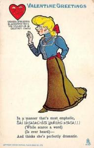 In a manner That is most emphatic Vinegar Valentine Unused 