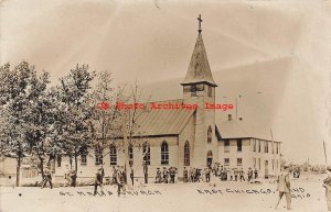 IN, East Chicago, Indiana, RPPC, Saint Mark's Church, Exterior, Photo No 9710