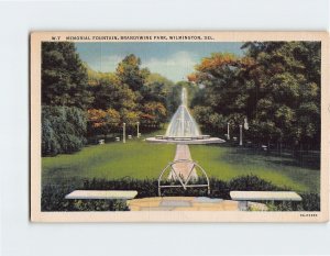 Postcard Memorial Fountain, Brandywine Park, Wilmington, Delaware