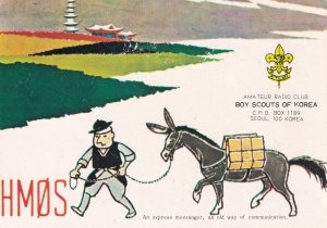 Boy Scouts Of Korea Asian Scouting Radio Station QSL Postcard Card