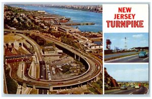 1964 New Jersey Turnpike Lincoln Tunnel North Hudson Airport New Jersey Postcard