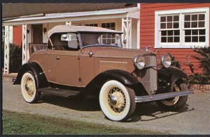 Classic Car Postcard 1932 FORD Model B Deluxe Roadster