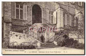 Old Postcard Interior Reole of Under Prefecture