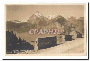 Switzerland Old Postcard Axenstrasse und Gegen Urirotstock