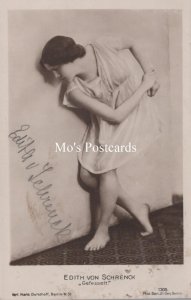 Theatrical Postcard - Edith Von Schrenck Dancer, Dancing, Signed  RS40479