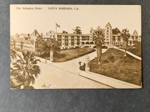 The Arlington Hotel Santa Barbara CA Litho Postcard H2173081206