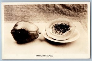 c1940's Hawaiian Papaia Fruit Hawaii HI RPPC Photo Vintage Unposted Postcard