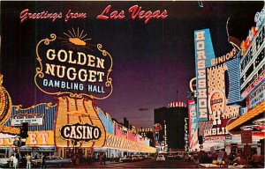 NV, Las Vegas, Nevada, Fremont Street, Night, Binions, Scott No FS-1369