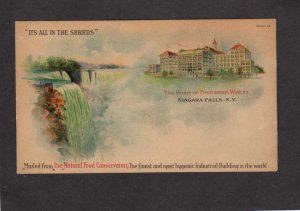 NY Niagara Falls New York Ontario Canada Postcard PMC Shredded Wheat UDB