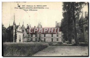 Postcard Old Chateau Meillant near Saint Amand Montrond Cher Honor Court