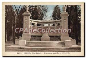 Postcard Old Vesoul Monument Aux Morts