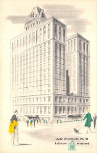 Lord Baltimore Hotel Baltimore, Maryland MD Postcards