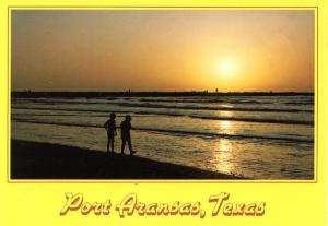 TX - Port Aransas. Sunset