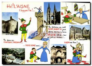 Postcard Modern Humorous Aisne