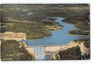 Tennessee TN Postcard 1956 Norris Dam Price is Right Entry Dinning Room Showcase