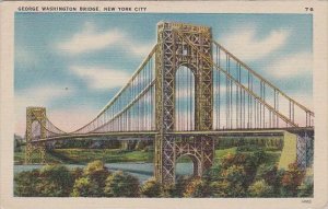 George Washington Bridge New York City New York 1945