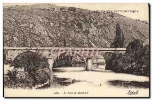 Old Postcard Le Pont De Menat