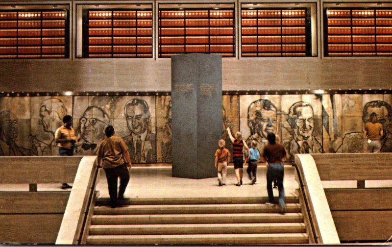 Texas Austin Lyndon Baines Johnson Library Interior 1971
