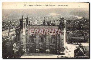 Postcard Old Lyon Fourviere Vue Generale