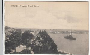 Malta; Entrance, Grand Harbour PPC, Unposted, c 1910's, Note Line Of Battleships 