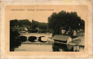 CPA CHATEAUDUN - St-Jean - Le Pont et le Lavoir (179612)