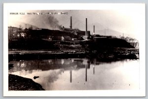 Bunker Hill Smelter Kellogg Idaho RPPC Cecil Nixon Postcard M12